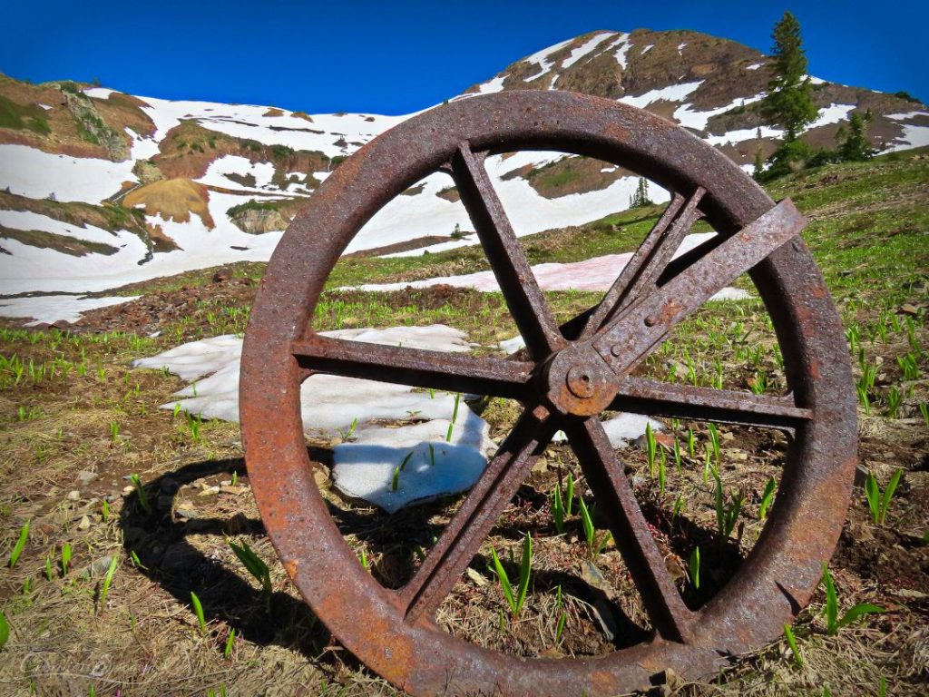 Portion of Ariel Tram system that was destroyed by a snow slide resulting in poverty for the miners 