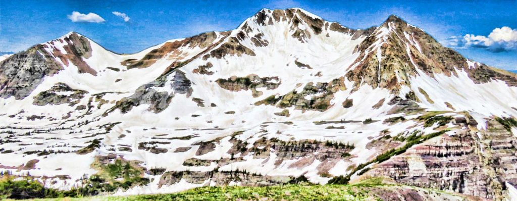 Ruby Mountain Range from Scarp Ridge