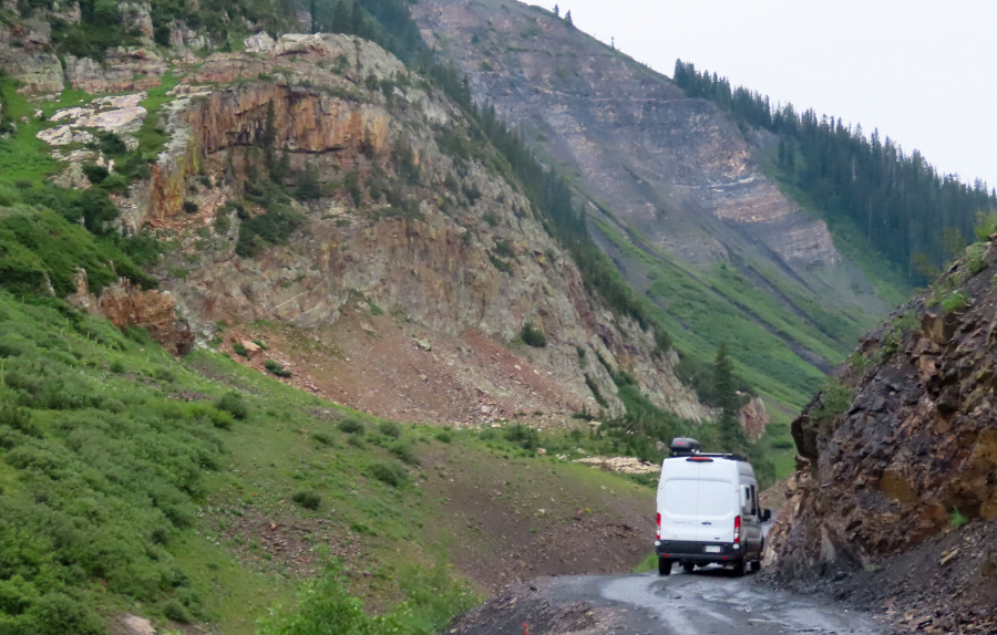 Road to a mountain adventure